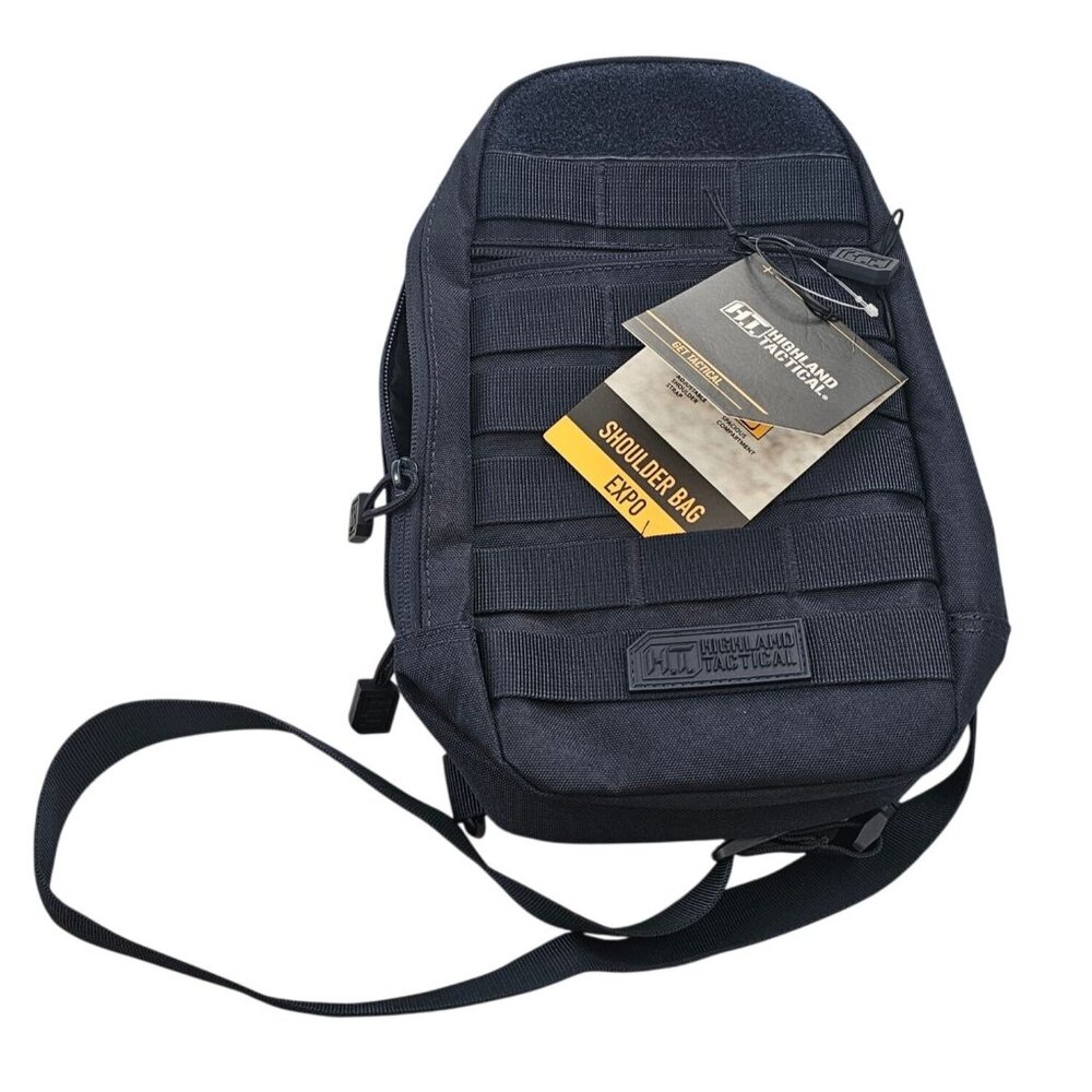 Highland Tactical Expo Molle Webbing Shoulder Bag Mens Backpack Dark Navy NEW